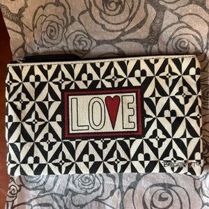 Brighton Black and White LOVE Pouch ♥️♥️